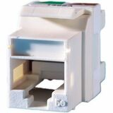 Ortronics Category 5e Keystone jack, Fog White - 1 - 1 x RJ-45 Keystone - Female - Fog White (KS5EA)