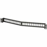 Ortronics TechChoice Angled Patch Panel Kit 48 Port - 48 Port(s) - 2U High - Optical Fiber - Black...