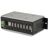 StarTech.com+7+Port+USB+2.0+Hub+-+Metal+Industrial+USB+Hub+%28USB-A+to+7+USB-A%29+-+Mountable%2C+ESD%2FSurge+Protection+-+Extended+Operating+Temp