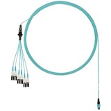 Panduit Fiber Optic Network Cable - 23 ft Fiber Optic Network Cable for Network Device - First End:...