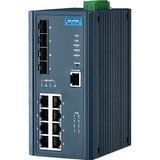 Advantech EKI-7712E-4FPI Ethernet Switch - 8 Ports - Manageable - Fast Ethernet - 10/100Base-TX - 2...