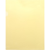 Business Source Letter File Sleeve - 8 1/2" x 11" - 20 Sheet Capacity - Yellow - 10 / Pack