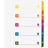 Business Source Color-coded Table of Contents/Tabs Index Dividers