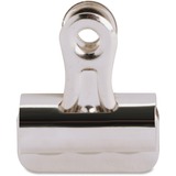 Business Source Bulldog Grip Clips - No. 1 - 1.25" (31.75 mm) Width - for Paper - Heavy Duty - 36 / Box - Silver