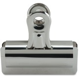 Business Source Bulldog Grip Clips - No. 4 - 3" (76.20 mm) Width - for Paper - Heavy Duty - 12 / Box - Silver