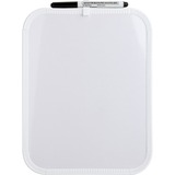 Lorell Personal Whiteboard - 11" (0.9 ft) Width x 8.5" (0.7 ft) Height - White Melamine Surface - White Plastic Frame - Rectangle - 1 Each