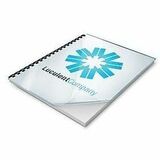 GBC Clear View Letter Presentation Cover - 8 3/4" (222.25 mm) x 11 1/4" (285.75 mm), 8 1/2" (215.90 mm) x 11" (279.40 mm) - Plastic - Crystal Clear - Rounded Corner, Durable, Tear Proof, Transparent - 25 / Pack