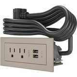 Chief Radiant Power Center, 2 AC, 2 USB-A, Nickel