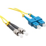 Axiom SC/ST Singlemode Duplex OS2 9/125 Fiber Optic Cable 25m - TAA Compliant - 82.02 ft Fiber...