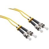 Axiom ST/ST Singlemode Duplex OS2 9/125 Fiber Optic Cable 15m - TAA Compliant - 49.21 ft Fiber...