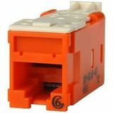 Ortronics Clarity High Density Jack (HDJ) CAT6, T568A/B, Orange - 1 Pack - 1 x RJ-45 Network -...