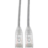 Eaton Tripp Lite Series Cat6 Gigabit Snagless Slim UTP Ethernet Cable (RJ45 M/M), PoE, Gray, 3 ft. (0.91 m)
