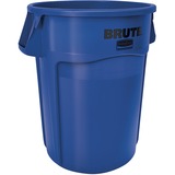 Rubbermaid Commercial Brute Waste Container - 166.56 L Capacity - Stackable, Tear Resistant, Damage Resistant, Ergonomic Handle, Crush Resistant, Vented, UV Coated, Fade Resistant, Warp Resistant, Crack Resistant, Reinforced Base, ... - 31.5" Height x 24" Width x 27.8" Diameter - Resin - Blue - 1 Each