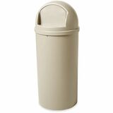 Rubbermaid Commercial Marshal Classic Container, 15 Gal, Beige - 56.78 L Capacity - Scratch Resistant, Domed top - 27.2" (690.88 mm) Height x 15.3" (388.62 mm) Width x 15.3" (388.62 mm) Depth - Resin - Beige - 1 Each