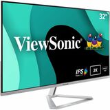 Viewsonic 32" Display, IPS Panel, 2560 x 1440 Resolution - 32" (812.80 mm) Class - In-plane Switching (IPS) Technology - LED Backlight - 2560 x 1440 - 1.07 Billion Colors - 250 cd/m - 8 ms - 75 Hz Refresh Rate - HDMI - DisplayPort