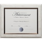 Dax 2-tone Bronze Document Frame - 12.40" x 13.80" x 1" (25.40 mm) Frame Size - Rectangle - Vertical, Horizontal - 1 Each - White