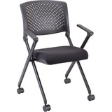 LLR41847 - Lorell Upholstered Foldable Nesting Chairs...