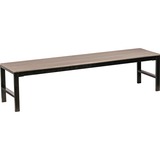 Lorell Faux Wood Outdoor Bench