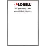 Lorell Poster Frame - 18" x 24" Frame Size - Rectangle - Horizontal, Vertical - 1 Each - Black