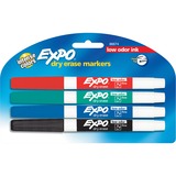 Sanford Expo Low-Odor Dry Erase Fine Tip Markers - Fine Marker Point - 4 / Set