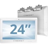 Cybernet CyberMed NB24K All-in-One Computer - Intel Core i5 6th Gen i5-6200U 2.30 GHz - 8 GB RAM DDR4 SDRAM - 128 GB SSD - 23.6" 4K UHD 3840 x 2160 Touchscreen Display - Desktop - White