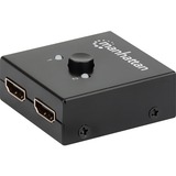 HDMI Switch 2-Port, 4K@30Hz, Bi-Directional, Black, Displays output from x1 HDMI source to x2 HD displays (same output to both displays) or Connects x2 HDMI sources to x1 display, Manual Selection, No external power required, 3 Year Warranty