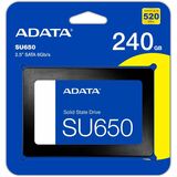 Adata Ultimate SU650 ASU650SS-240GT-R 240 GB Solid State Drive - SATA (SATA/600) - 2.5" Drive - Internal