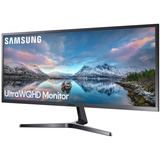 Samsung S34J550WQN UW-QHD LCD Monitor - 21:9 - Dark Blue Gray, Black - 34.1" Viewable - 3440 x 1440 - 16.7 Million Colors - FreeSync - 300 cd/m� - 4 ms - HDMI - DisplayPort - VESA Mount Compatible