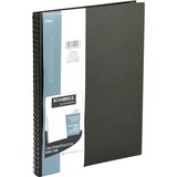 Cambridge Notebook - 80 Sheets - 160 Pages - Twin Wirebound - Ruled Margin - Hard Cover, Perforated, Heavyweight Sheet, Storage Pocket, Textured - Recycled - 1 Each