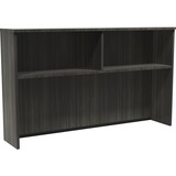 Heartwood Innovations Evening Zen Desking Series Hutch - 71" x 15"42.5" , 0.1" Top - 2 Shelve(s) - Material: Particleboard - Finish: Gray Dusk - Thermofused Laminate (TFL) Table Top