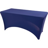 Iceberg Stretchable Fitted Table Cover - Fabric, Polyester, Spandex - Blue - 1 Each
