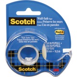 Scotch Wall-Safe Tape - 18 yd (16.5 m) Length x 0.75" (19 mm) Width - Dispenser Included - Handheld Dispenser - 1 Each - Transparent, Clear