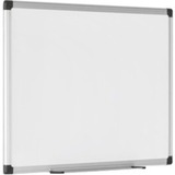 Bi-office Maya Aluminium Framed Whiteboard - 35.4" (3 ft) Width x 23.6" (2 ft) Height - White Ceramic Surface - Anodized Aluminum Frame - Horizontal/Vertical - Magnetic - 1 Each