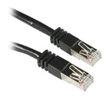 Da-Lite 83853 Cables 4m Shielded Cat5e Snagless Patch Cable - Black 071706883853