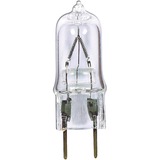 Satco Halogen Light Bulb - 50 W - 120 V AC - 750 lm - T4 Size - Clear - Warm White Light Color - G8 Base - 2000 Hour - 4760.3F (2626.8C) Color Temperature - Dimmable - UV Protection - 1 Each