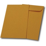 Supremex Coin Envelopes - Coin - #7 - 3 1/2" Width x 6 1/2" Length - 24 lb - Gummed - Kraft - 500 / Box - Golden