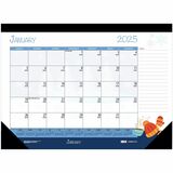 House of Doolittle Monthly Deskpad Calendar Seasonal Holiday Depictions 22 x 17 Inches