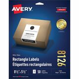 Avery® White Rectangle Labels TrueBlock®, 8½