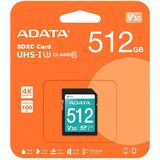 Adata Premier Pro 512 GB Class 10/UHS-I (U3) V30 SDXC