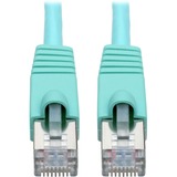 Eaton Tripp Lite Series Cat6a 10G Snagless Shielded STP Ethernet Cable (RJ45 M/M), PoE, Aqua, 3 ft. (0.91 m)