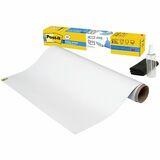 Post-it Flex Write Surface - White Surface - White Sheet Color - Rectangle - 48" (1219.20 mm) Length x 36" Width - 1 / Roll