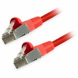 Comprehensive Cat6 Snagless Shielded Ethernet Cables, Red, 1ft