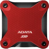 Adata SD600Q 480 GB Portable Solid State Drive - External - Red