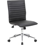 Boss+Black+Vinyl+Armless+Hospitality+Chair