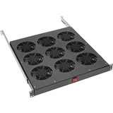Tripp Lite series SRFANTRAY9 Fan Tray - 9 Fan - 1U - 19" (482.60 mm) - 6463.2 gal/min (24465755.46 mL/min) - Upflow Air Discharge Pattern