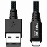 Eaton Tripp Lite Series Heavy-Duty USB-A to Lightning Sync/Charge Cable, UHMWPE and Aramid Fibers, MFi Certified - 3 ft. (0.91 m)