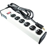 Wiremold Plug-In Outlet Center 6-Outlet Power Strip - NEMA 5-20P - 6 x NEMA 5-20R - 6 ft Cord - 20...