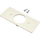 Middle Atlantic 5507T2-WH Faceplates & Mounting Boxes Wiremold 5500 Single Receptacle Faceplate Fitting - White (5507t2-wh) 5507t2wh 786776104530