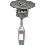 Wiremold RC3 Multi-Service Poke-Thru Assembly, Aluminum - Poke Thru Assembly - Aluminum (RC3ATCAL)