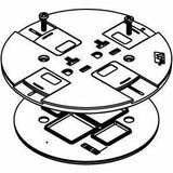 Wiremold RC7 Multi-Service Poke-Thru Device Slide Holder Assembly - Poke Thru Slide Holder - Gray -...